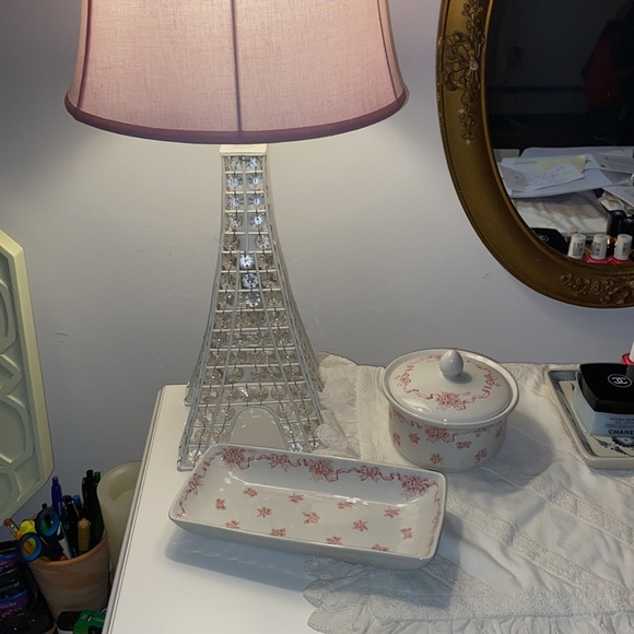 Two Piece Set Laura Ashley Vintage China Bows and Flowers - Picture 2 of 16